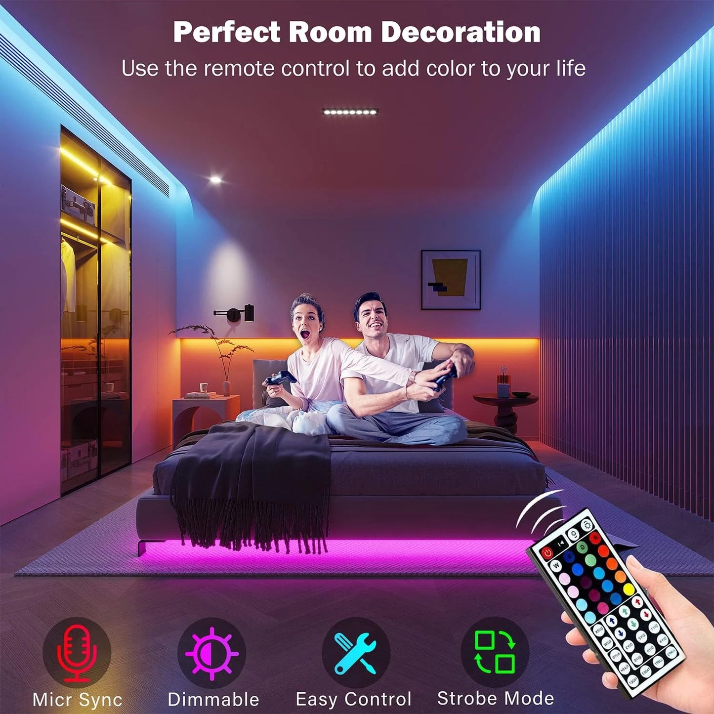 RGB LED Strip Lights (10M) – Transform Your Room Instantly